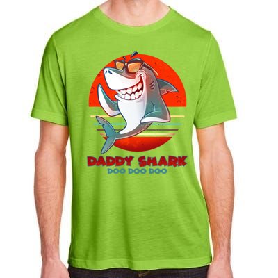 Retro Daddy Shark Doo Doo Doo Adult ChromaSoft Performance T-Shirt