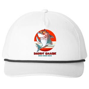 Retro Daddy Shark Doo Doo Doo Snapback Five-Panel Rope Hat