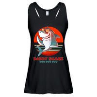 Retro Daddy Shark Doo Doo Doo Ladies Essential Flowy Tank