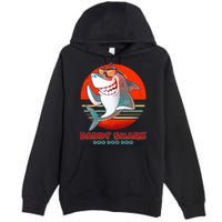 Retro Daddy Shark Doo Doo Doo Premium Pullover Hoodie