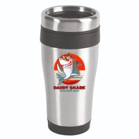 Retro Daddy Shark Doo Doo Doo 16oz Travel Tumbler
