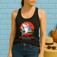 Retro Daddy Shark Doo Doo Doo Womens Tank Top
