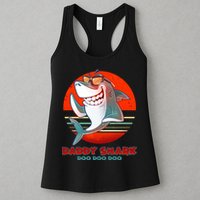Retro Daddy Shark Doo Doo Doo Womens Tank Top