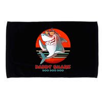 Retro Daddy Shark Doo Doo Doo Microfiber Hand Towel