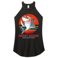 Retro Daddy Shark Doo Doo Doo Women's Perfect Tri Rocker Tank