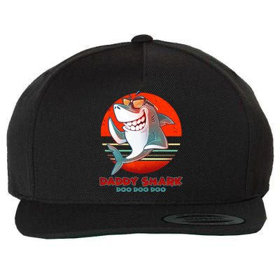 Retro Daddy Shark Doo Doo Doo Wool Snapback Cap