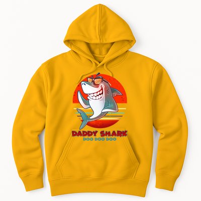 Retro Daddy Shark Doo Doo Doo Hoodie