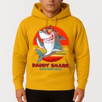 Retro Daddy Shark Doo Doo Doo Hoodie