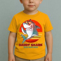 Retro Daddy Shark Doo Doo Doo Toddler T-Shirt