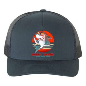 Retro Daddy Shark Doo Doo Doo Yupoong Adult 5-Panel Trucker Hat