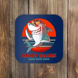 Retro Daddy Shark Doo Doo Doo Coaster