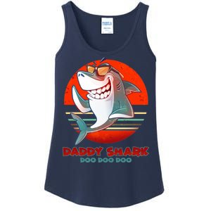 Retro Daddy Shark Doo Doo Doo Ladies Essential Tank