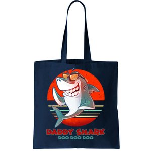 Retro Daddy Shark Doo Doo Doo Tote Bag