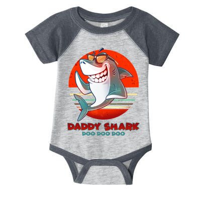 Retro Daddy Shark Doo Doo Doo Infant Baby Jersey Bodysuit