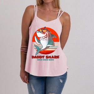 Retro Daddy Shark Doo Doo Doo Women's Strappy Tank