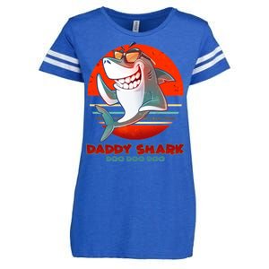 Retro Daddy Shark Doo Doo Doo Enza Ladies Jersey Football T-Shirt