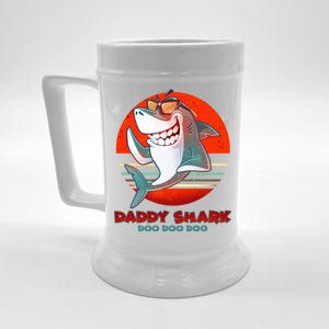 Retro Daddy Shark Doo Doo Doo Beer Stein