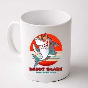 Retro Daddy Shark Doo Doo Doo Coffee Mug