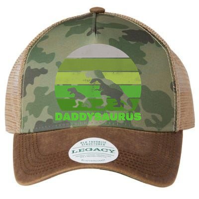 Retro Daddysaurus  Legacy Tie Dye Trucker Hat