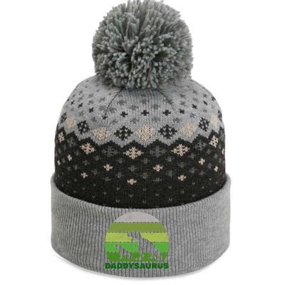 Retro Daddysaurus  The Baniff Cuffed Pom Beanie