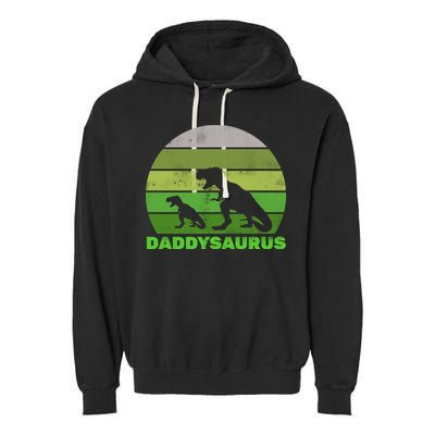 Retro Daddysaurus  Garment-Dyed Fleece Hoodie