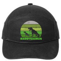 Retro Daddysaurus  7-Panel Snapback Hat
