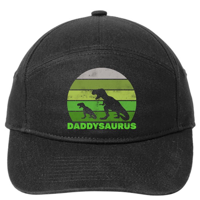 Retro Daddysaurus  7-Panel Snapback Hat