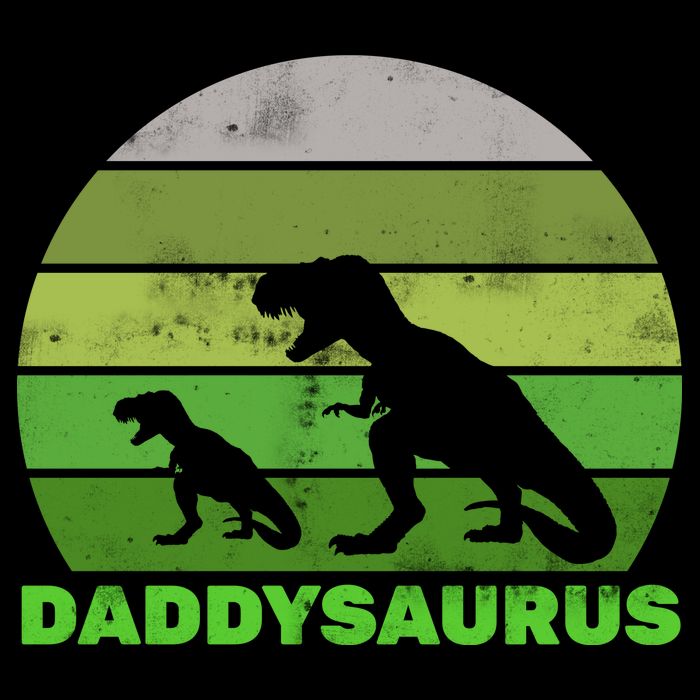Retro Daddysaurus  7-Panel Snapback Hat