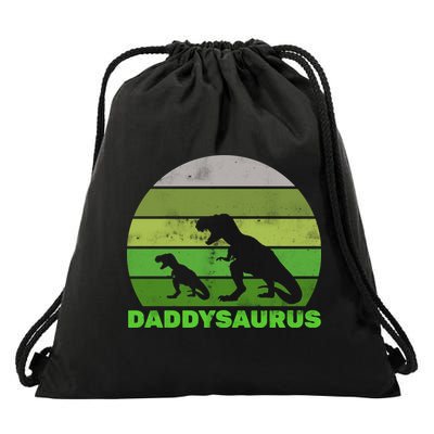 Retro Daddysaurus  Drawstring Bag