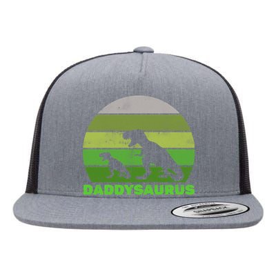 Retro Daddysaurus  Flat Bill Trucker Hat