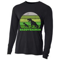 Retro Daddysaurus  Cooling Performance Long Sleeve Crew