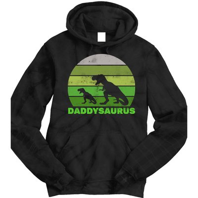 Retro Daddysaurus  Tie Dye Hoodie