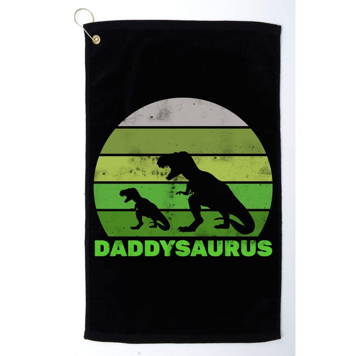 Retro Daddysaurus  Golf Towel