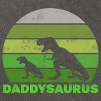 Retro Daddysaurus  Cotton Canvas Backpack