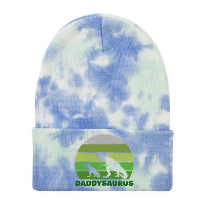 Retro Daddysaurus  Tie Dye 12in Knit Beanie