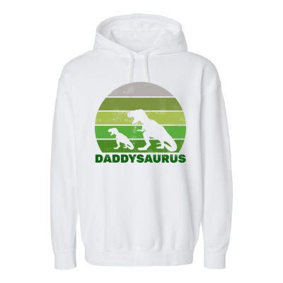 Retro Daddysaurus  Garment-Dyed Fleece Hoodie