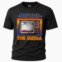 Retro Defund the Media Vintage TV Set Performance Shirt