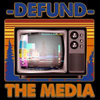Retro Defund the Media Vintage TV Set Baby Bodysuit