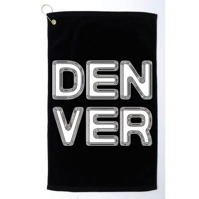 Retro Denver Golf Towel