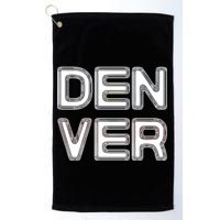 Retro Denver Golf Towel