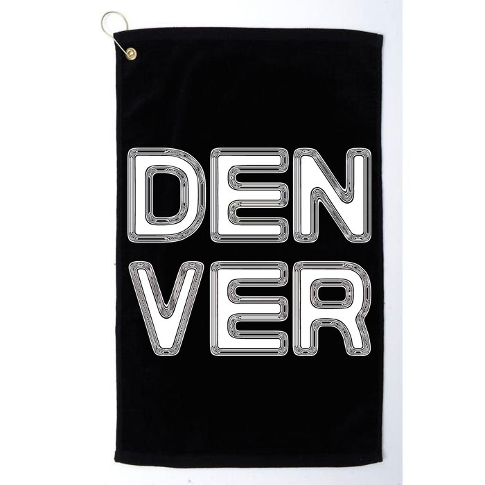 Retro Denver Golf Towel