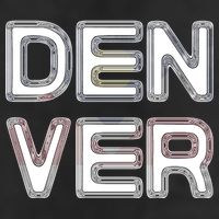 Retro Denver Golf Towel