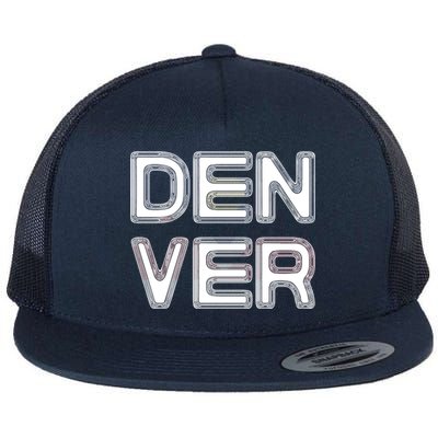 Retro Denver Flat Bill Trucker Hat