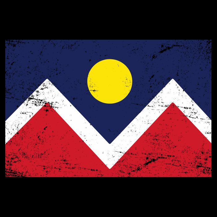 Retro Denver Colorado Flag Backpack