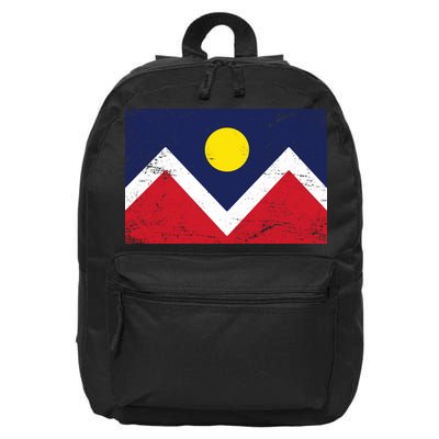 Retro Denver Colorado Flag 16 in Basic Backpack