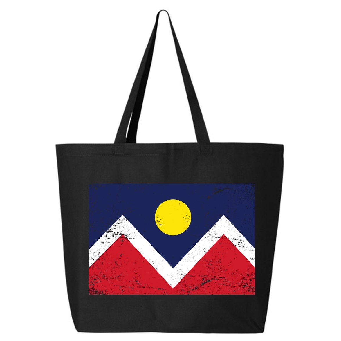 Retro Denver Colorado Flag 25L Jumbo Tote