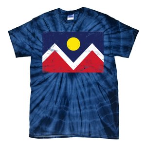 Retro Denver Colorado Flag Tie-Dye T-Shirt