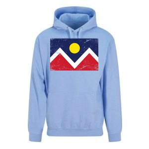 Retro Denver Colorado Flag Unisex Surf Hoodie