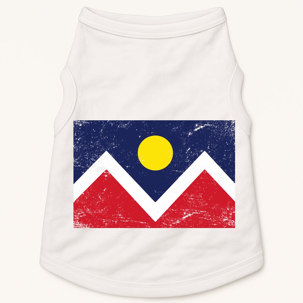 Retro Denver Colorado Flag Doggie Tank