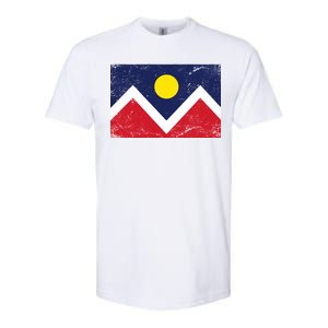 Retro Denver Colorado Flag Softstyle CVC T-Shirt